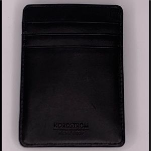 Nordstrom Mens Shop Leather Money Clip Wallet
